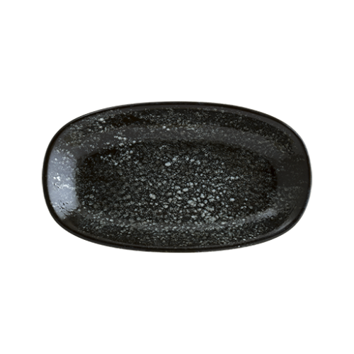 Cosmos Black Gourmet Oval Kayık Tabak 15*8.5 cm