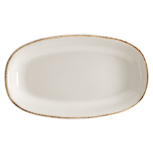 Retro Gourmet Oval Kayık Tabak 19*11 cm