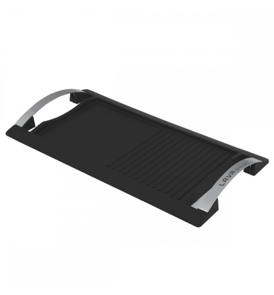 Lava Paslanmaz Metal Kulplu Griddle/Grill Tava, Hibritli 48×26 cm